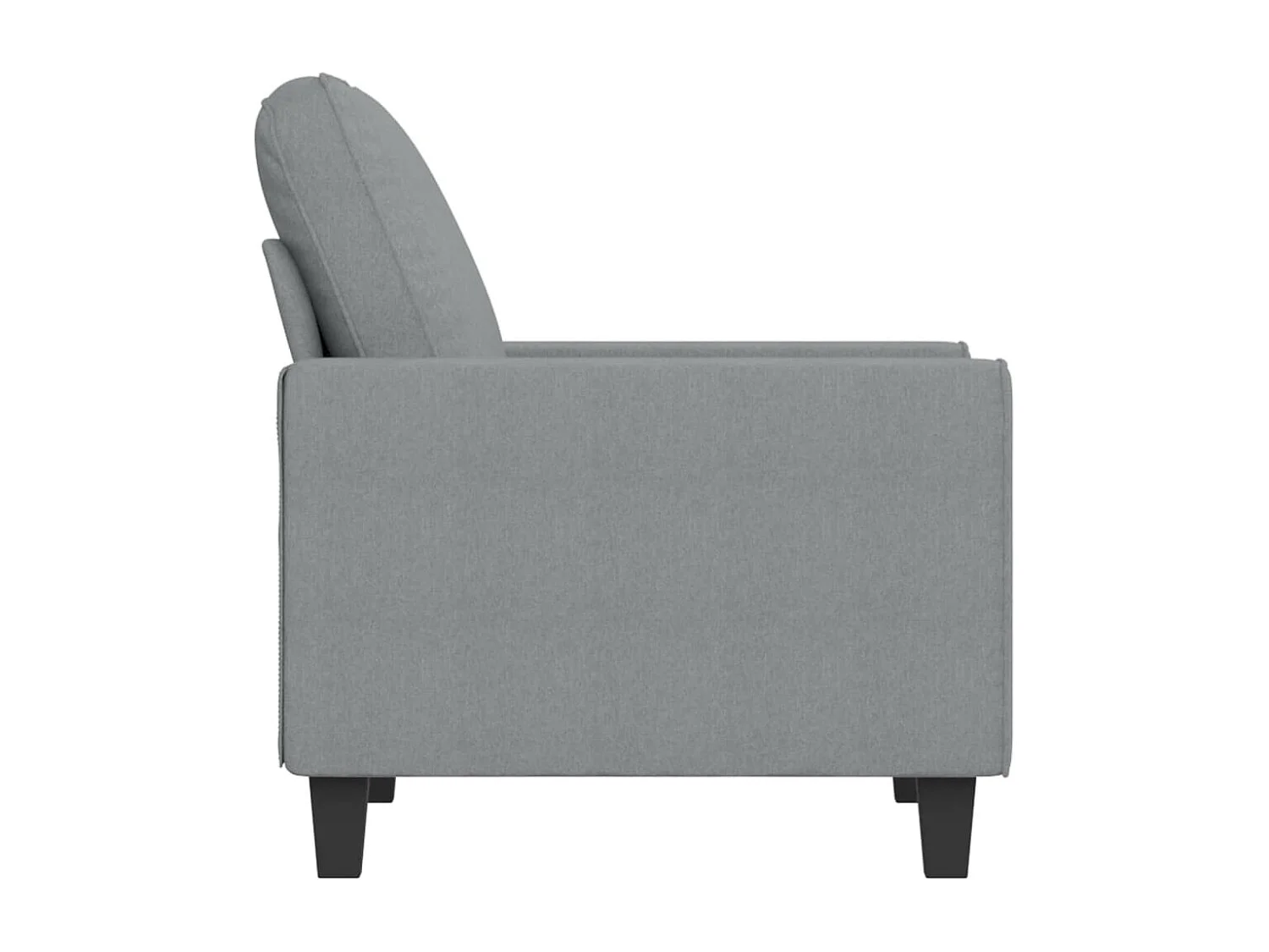 Poltrona Grigio Chiaro 60 cm in Tessuto