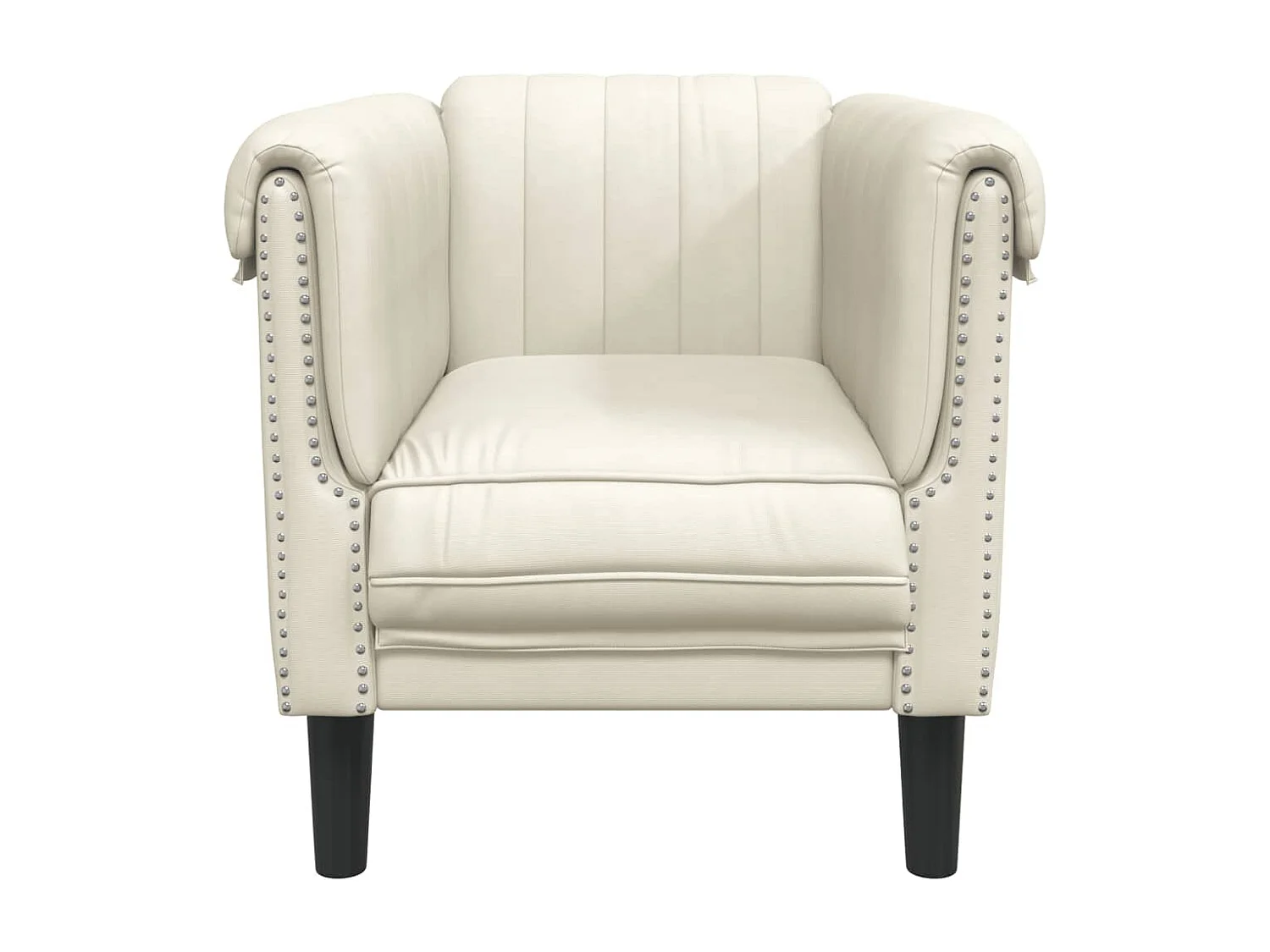 Poltrona veludo cor creme