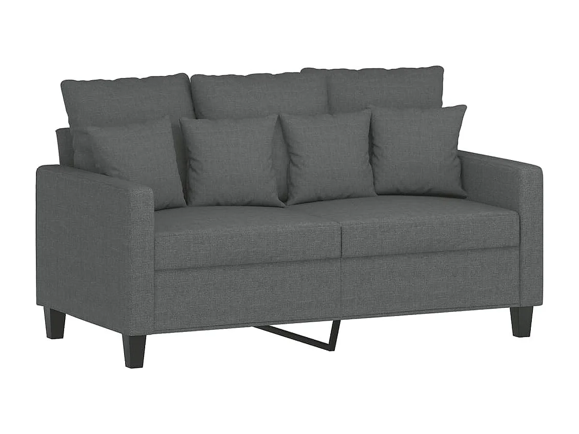 2-Sitzer-Sofa Dunkelgrau 120 cm Stoff