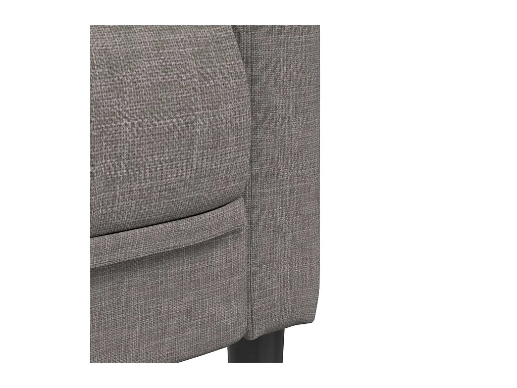 Ensemble de canapés 2 pcs taupe tissu