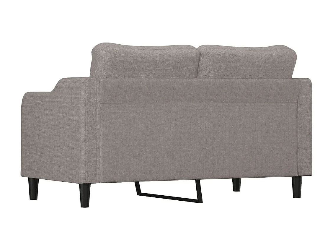 Canapé à 2 places Taupe 140 cm Tissu