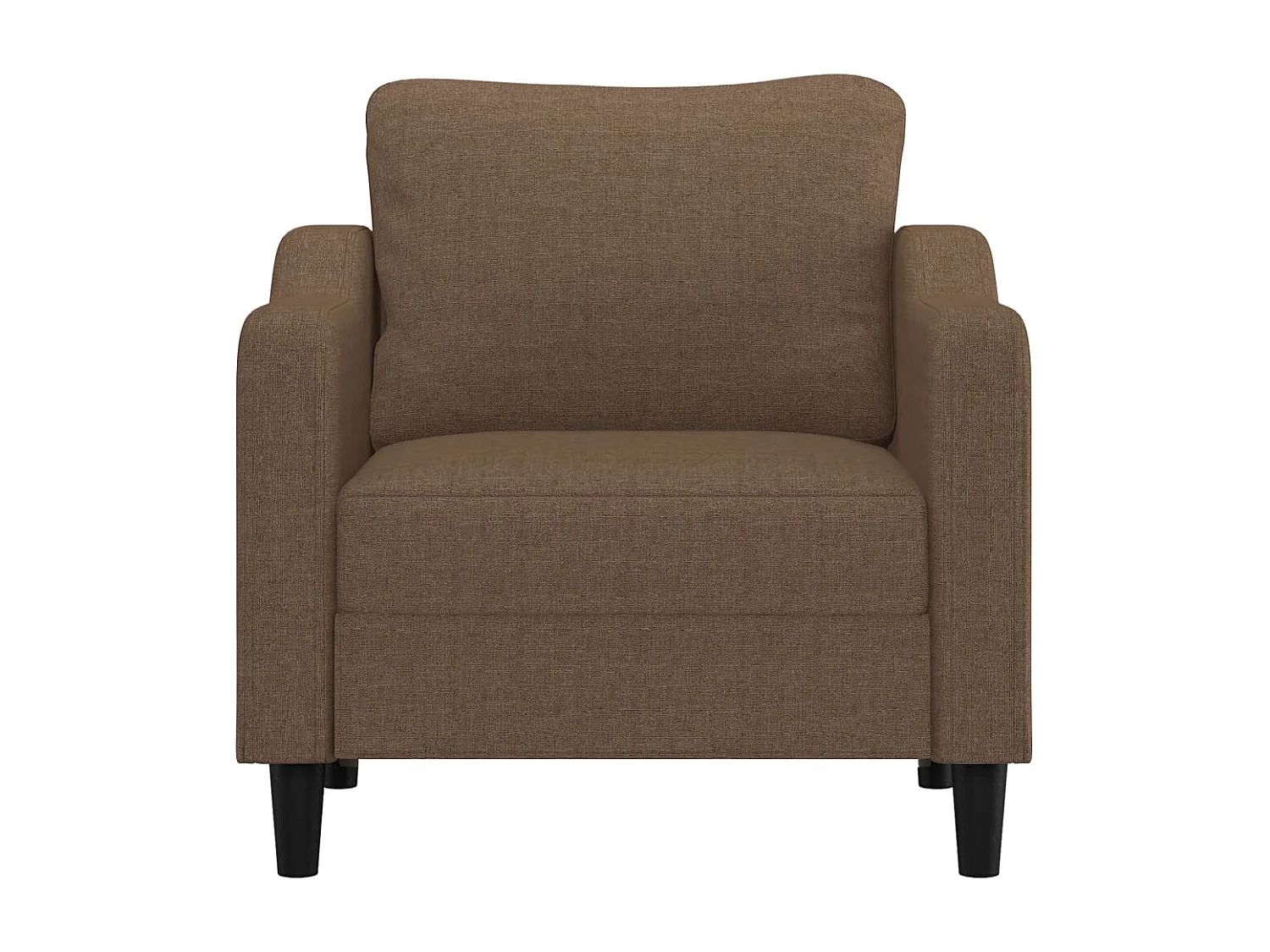 Fauteuil Marron 60 cm Tissu