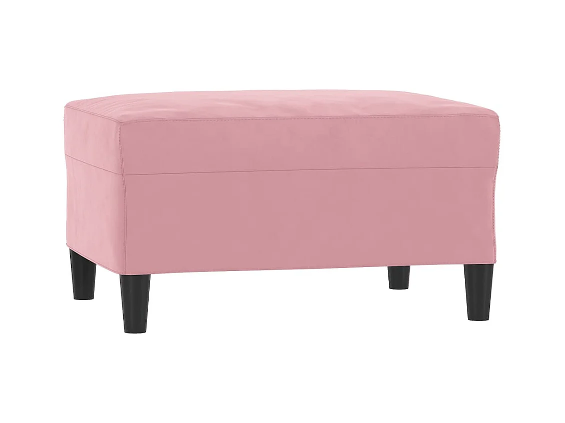 Ensemble de canapés 3 pcs avec coussins Rose Velours