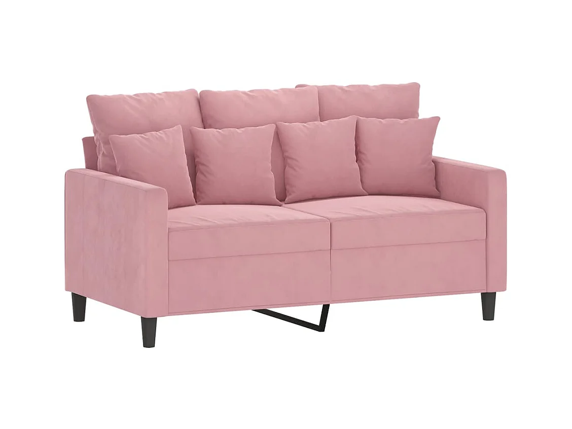 Ensemble de canapés 3 pcs avec coussins Rose Velours