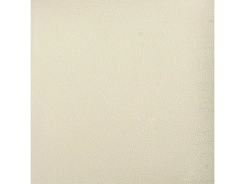 2-tlg. Sofagarnitur mit Kissen Creme Kunstleder