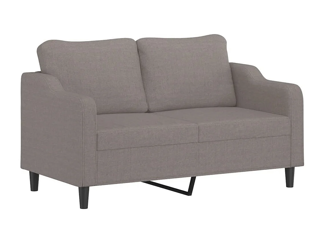 Ensemble de canapés 2 pcs avec coussins Taupe Tissu