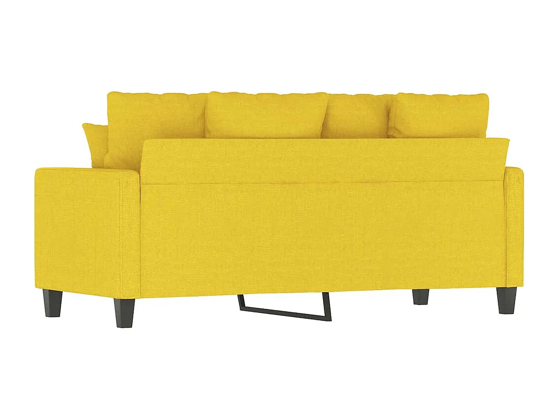 2-Sitzer-Sofa Hellgelb 140 cm Stoff
