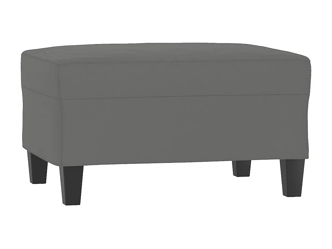 Ensemble de canapés 3 pcs coussins Gris foncé Tissu microfibre