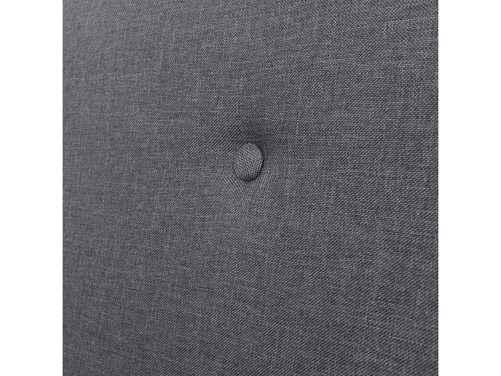 Canapé à 3 places Tissu Gris foncé