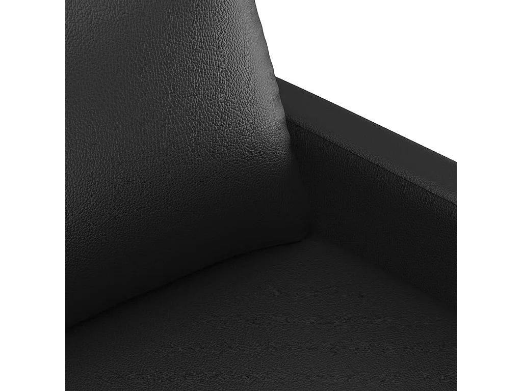 Tweezitsbank 120 cm kunstleer zwart