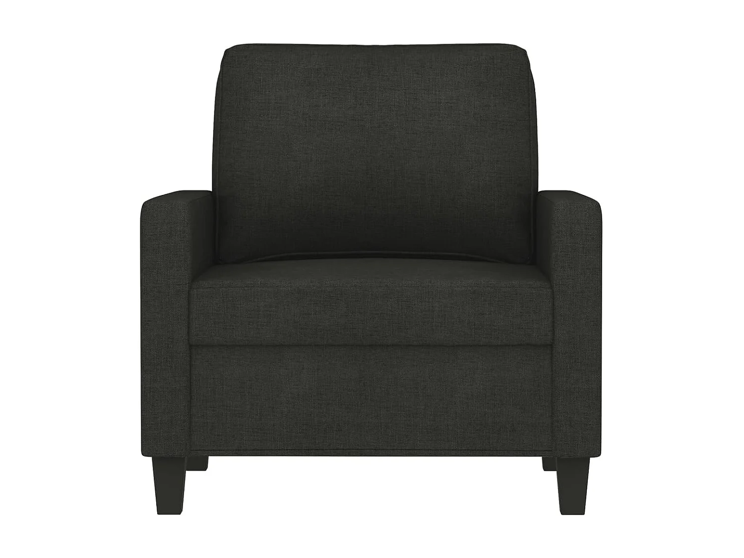 Fauteuil Noir 60 cm Tissu