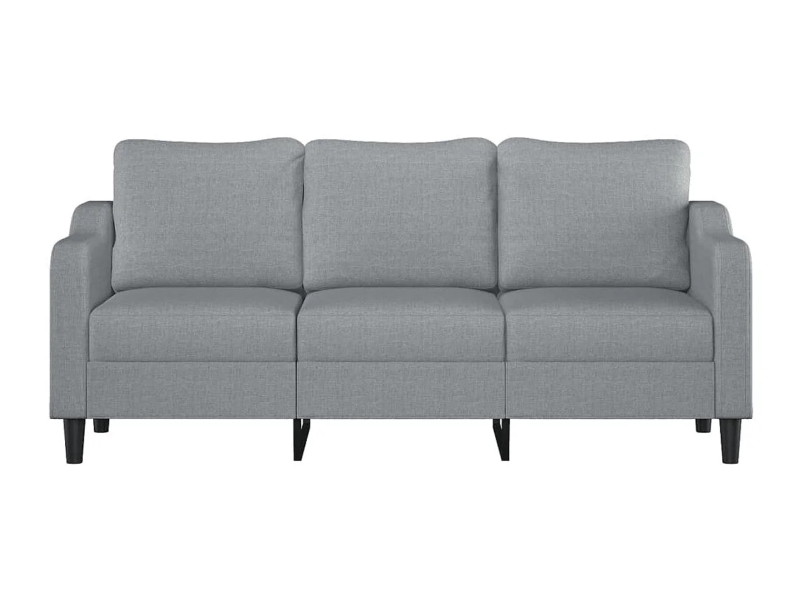3-Sitzer-Sofa Hellgrau 180 cm Stoff