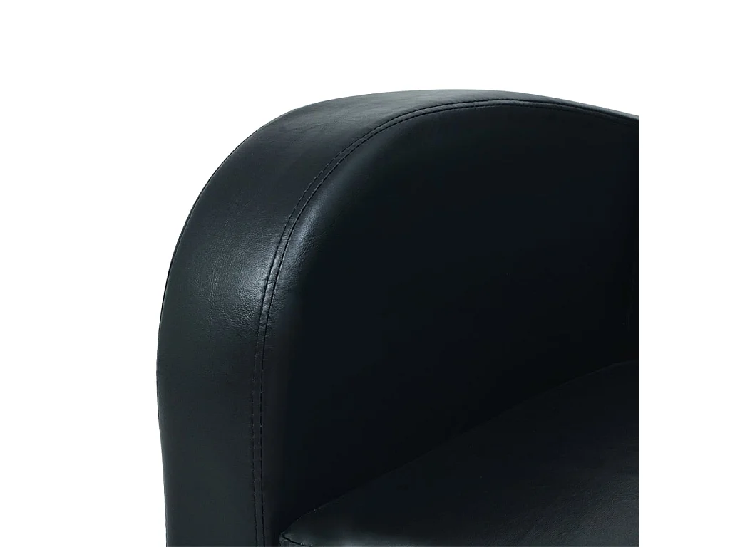 Set Divani 2 pz in Similpelle Nero