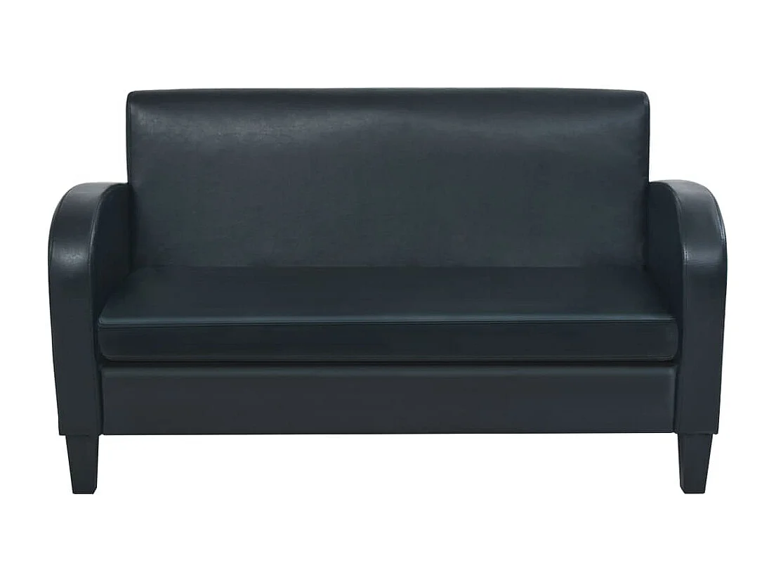 Ensemble de canapés 2 pcs cuir synthétique noir