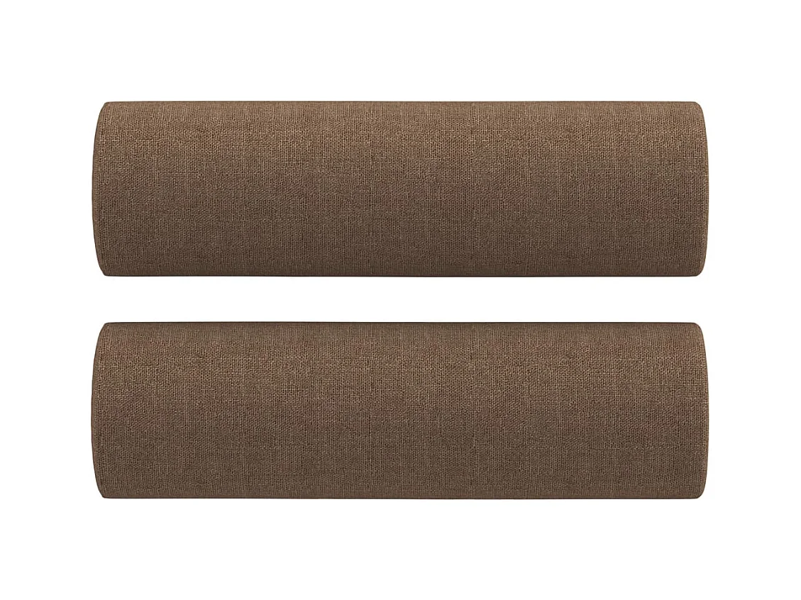 3-delige Loungeset met kussens stof bruin