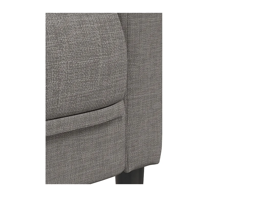 Ensemble de canapés 3 pcs taupe tissu