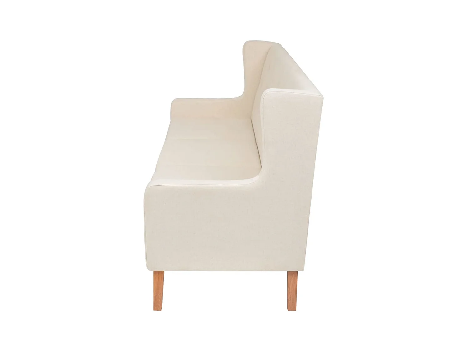 Ensemble de canapés 2 pcs tissu blanc crème