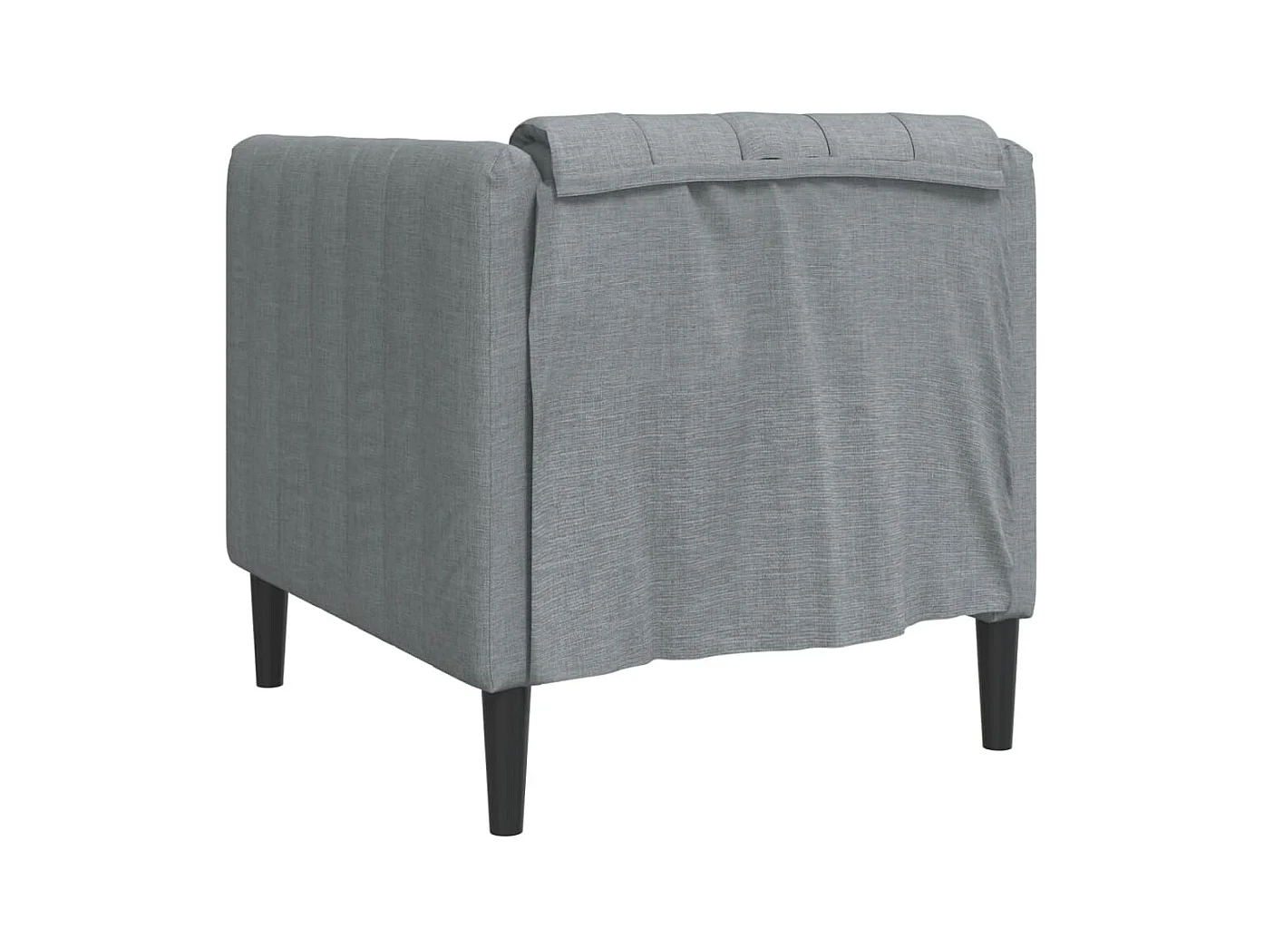 Fauteuil gris clair tissu