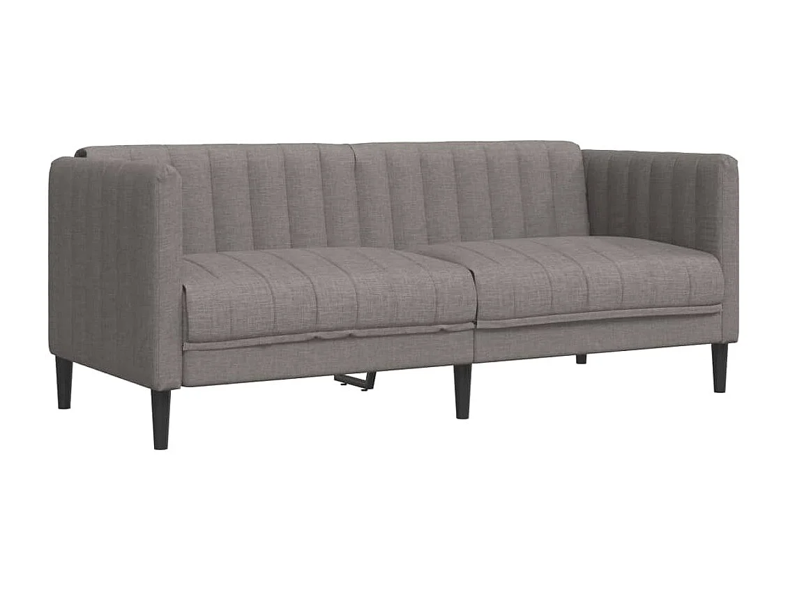 Sofá de 2 plazas tela gris taupe