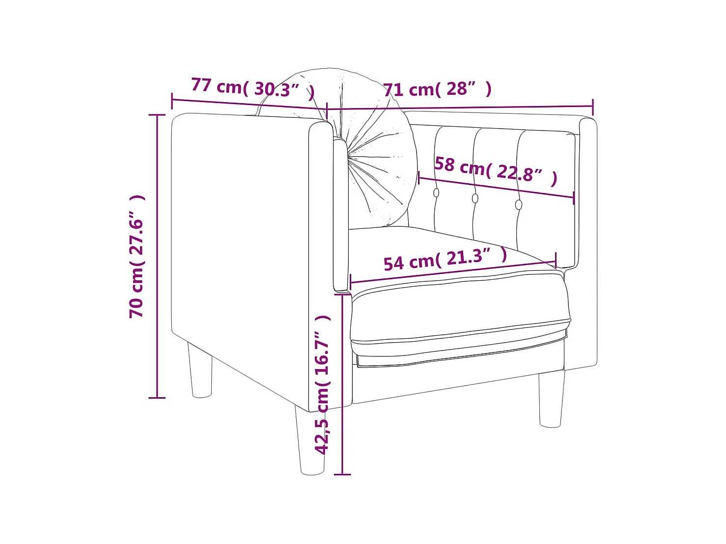 3-tlg. Sofagarnitur mit Kissen Dunkelgrau Samt