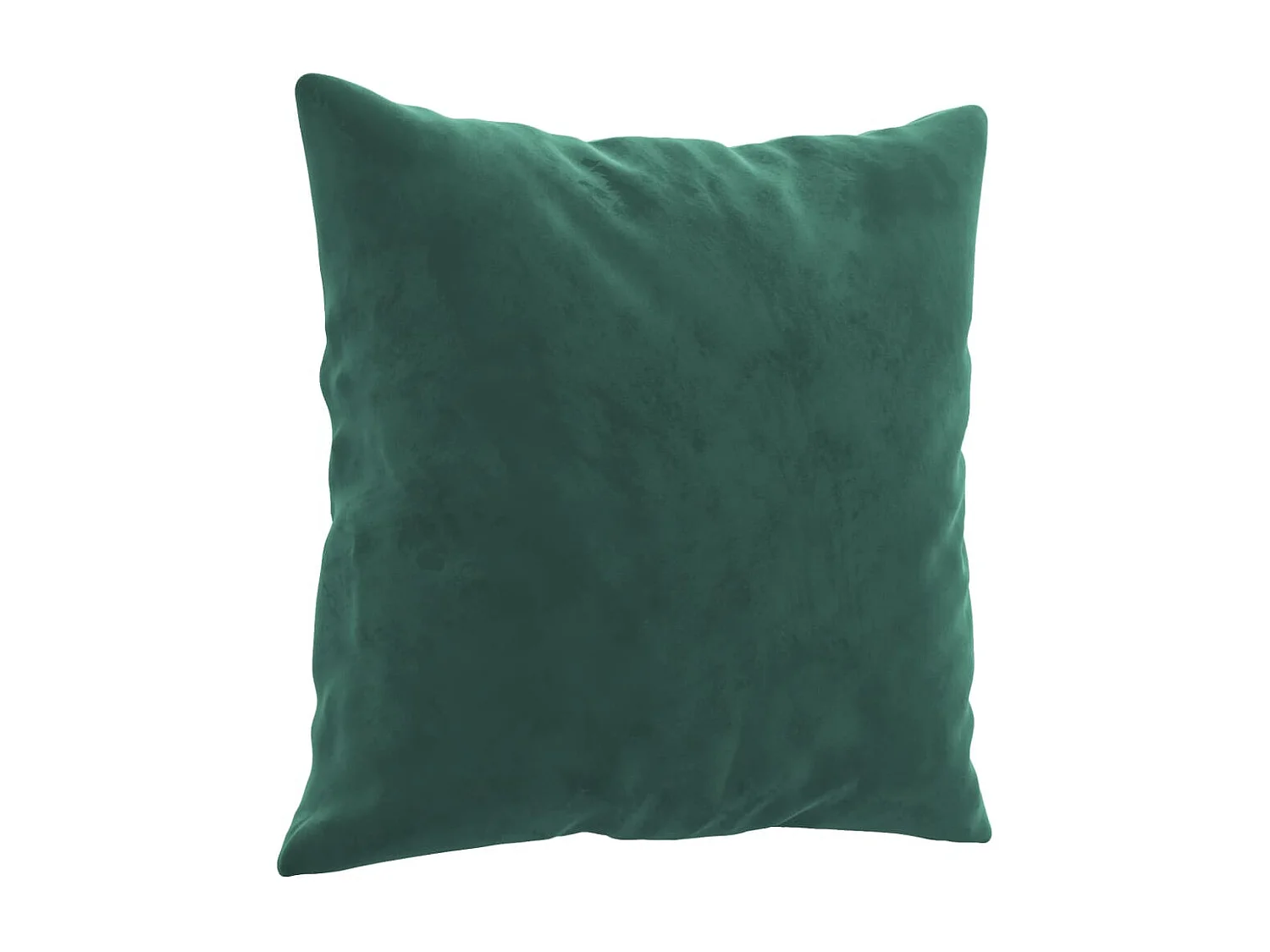 Sofá 2 lug. c/ almofadas decorativas 140cm veludo verde-escuro