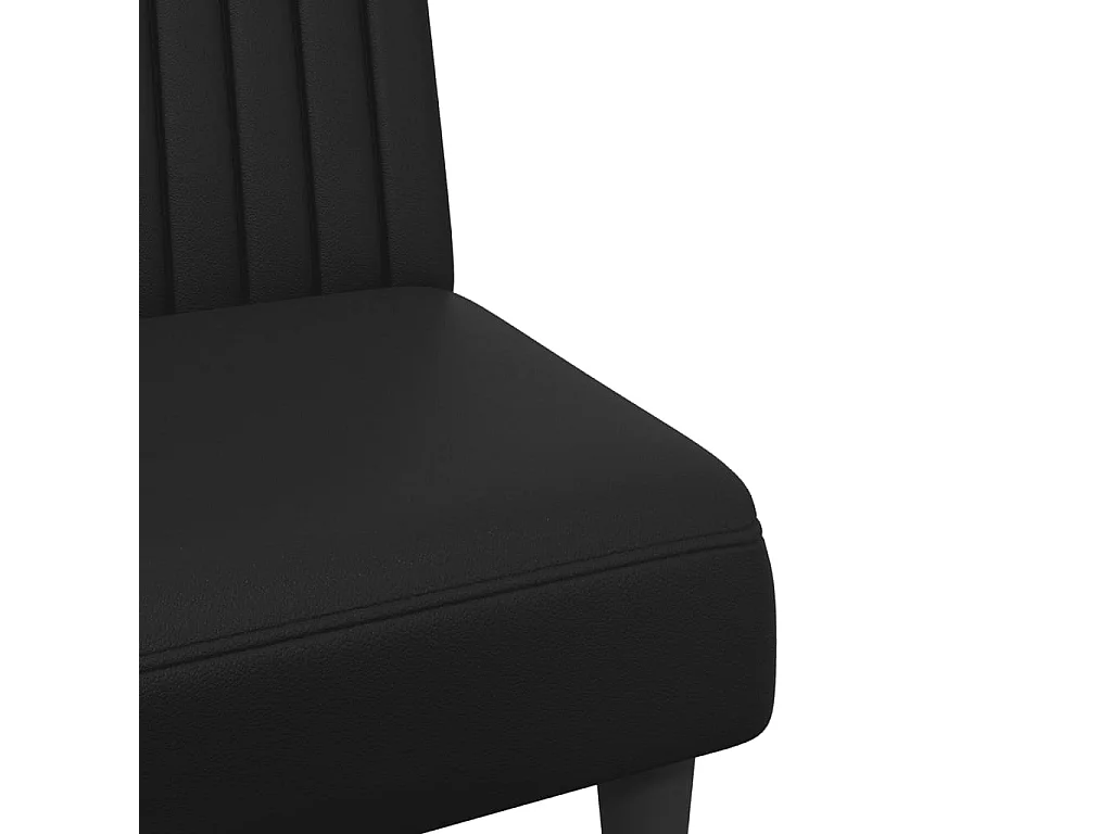 Ensemble de canapés 2 pcs noir similicuir