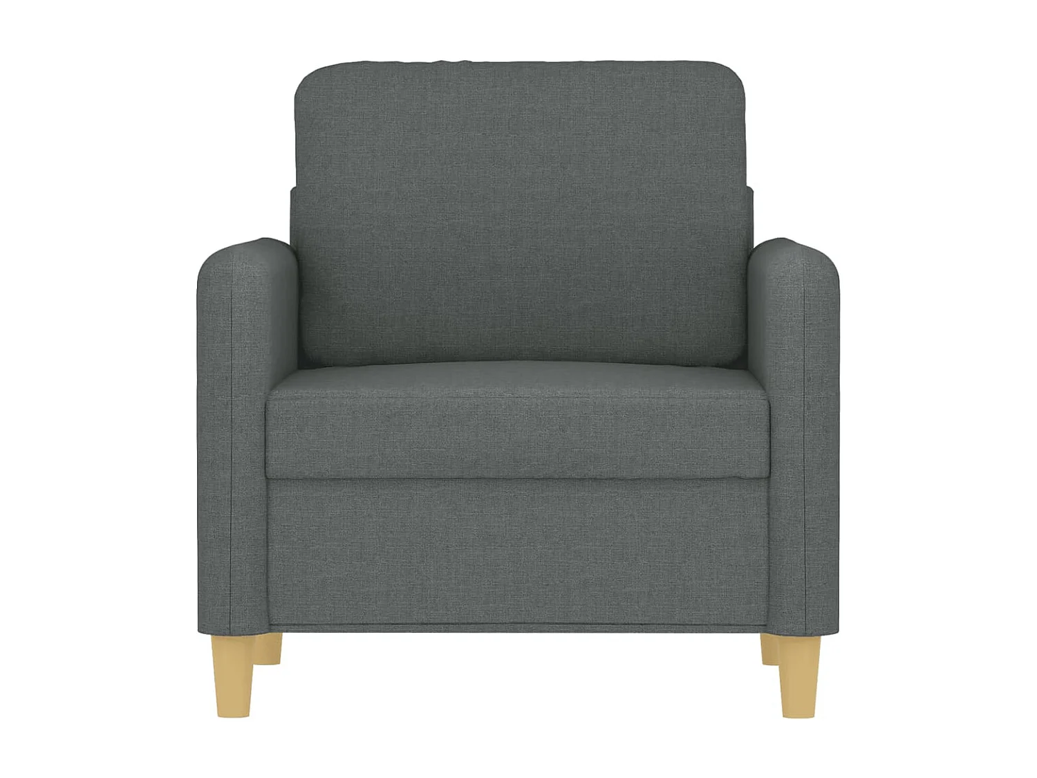 Poltrona 60 cm tecido cinzento-escuro