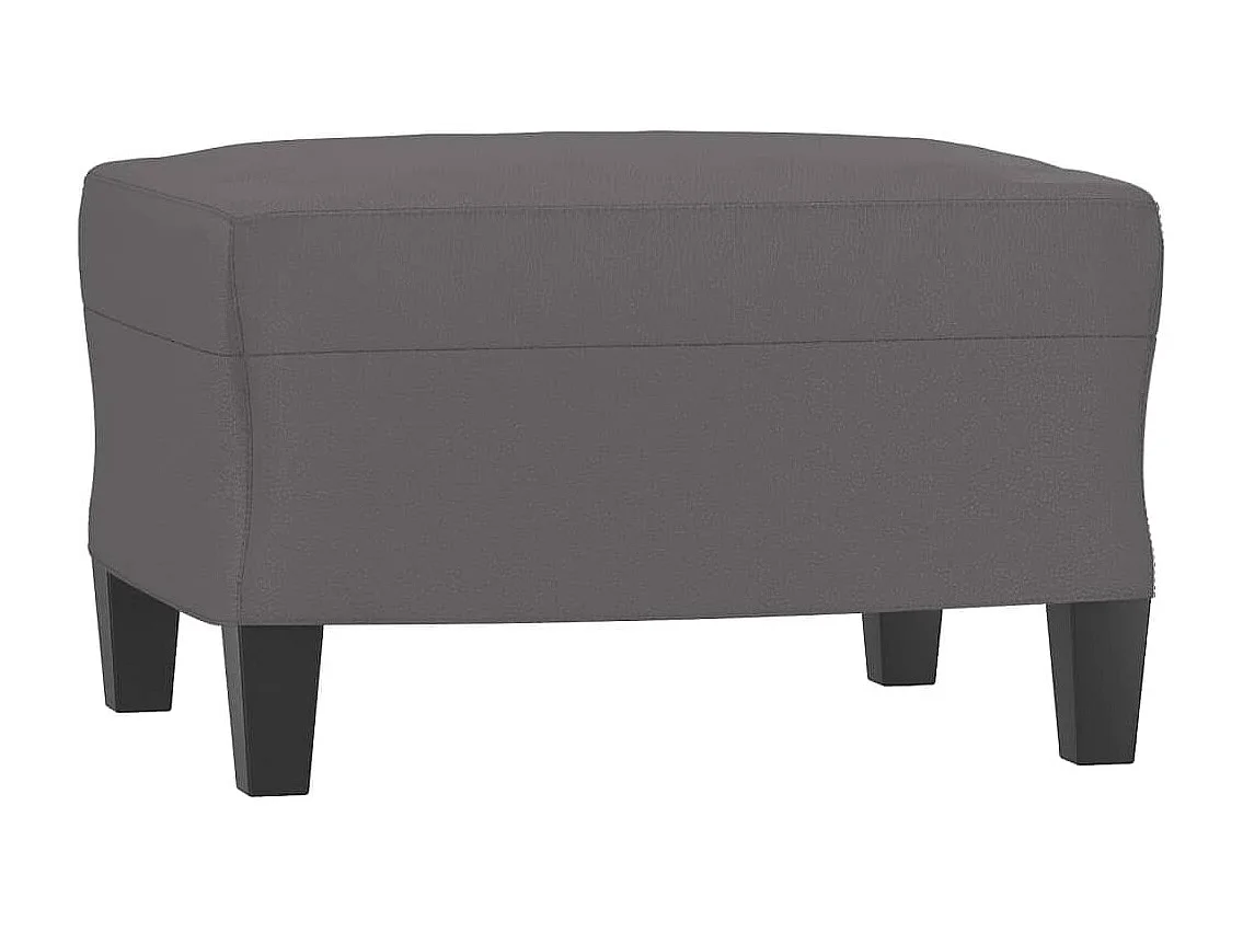 Ensemble de canapés 3 pcs avec coussins Gris Similicuir