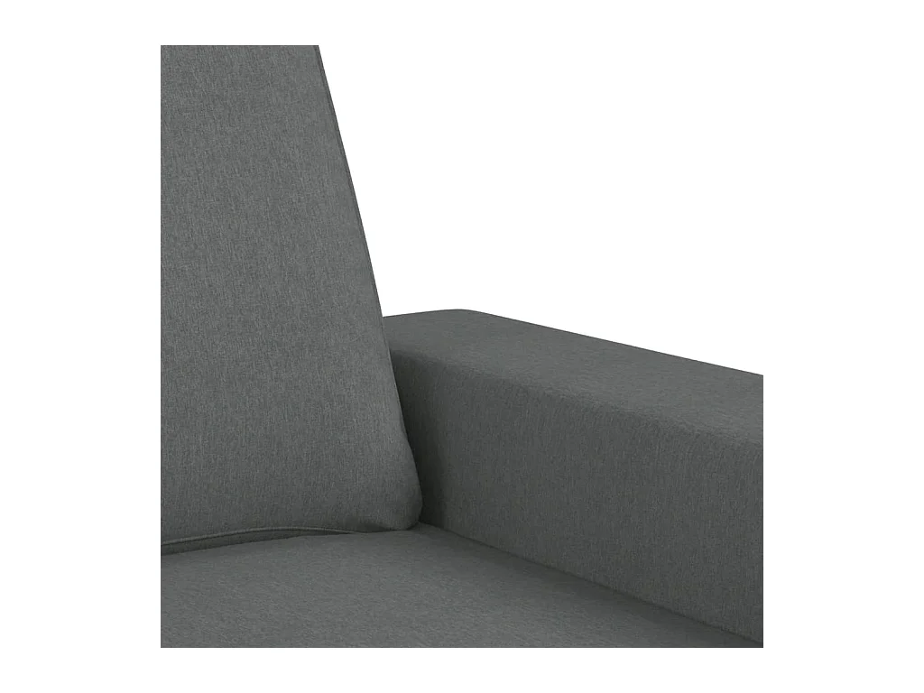Set di Divani 4 pz Grigio Scuro in Tessuto