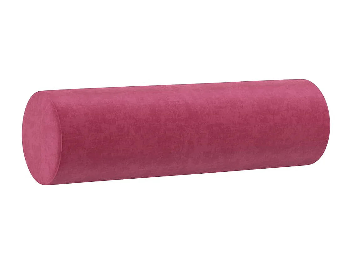 3-tlg. Sofagarnitur mit Kissen Weinrot Samt