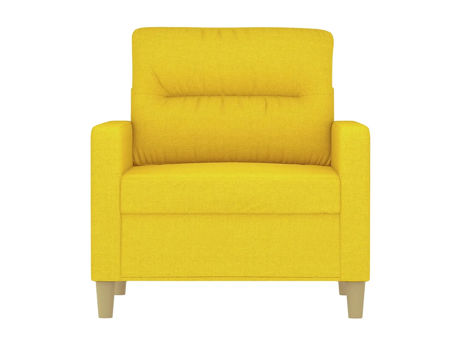 Poltrona 60 cm tecido amarelo-claro
