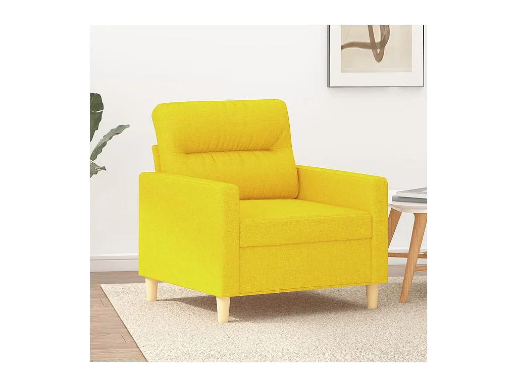 Fauteuil Jaune clair 60 cm Tissu