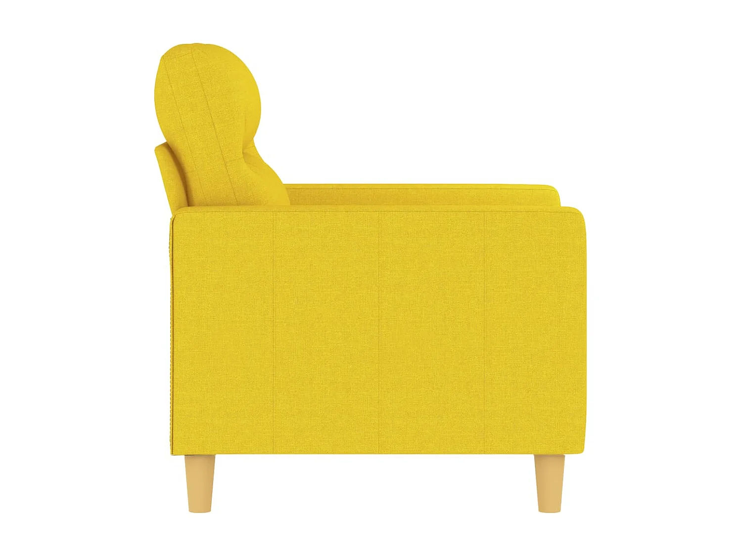 Poltrona 60 cm tecido amarelo-claro