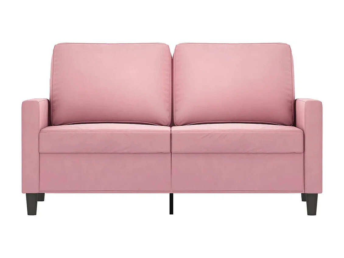 Canapé à 2 places Rose 120 cm Velours