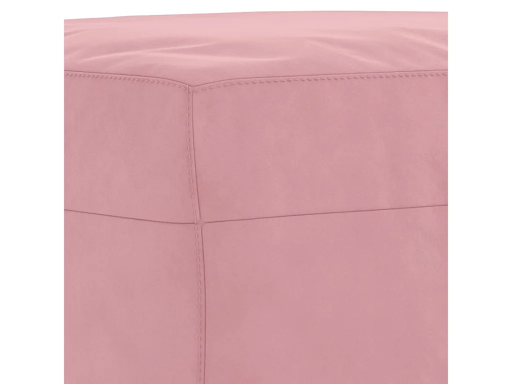 Juego de sofás con cojines 3 piezas terciopelo rosa