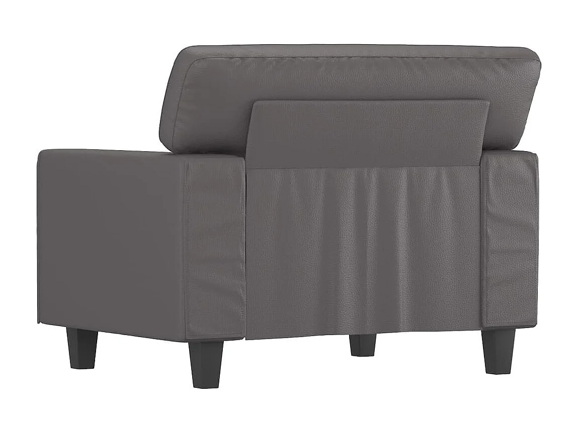 Poltrona Grigia 60 cm in Similpelle