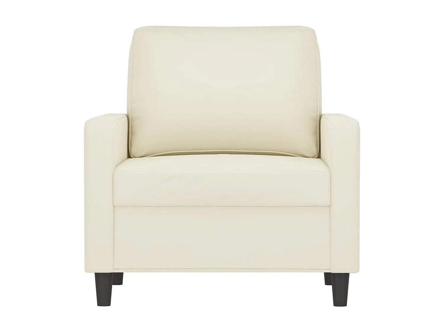 Poltrona 60 cm veludo cor creme