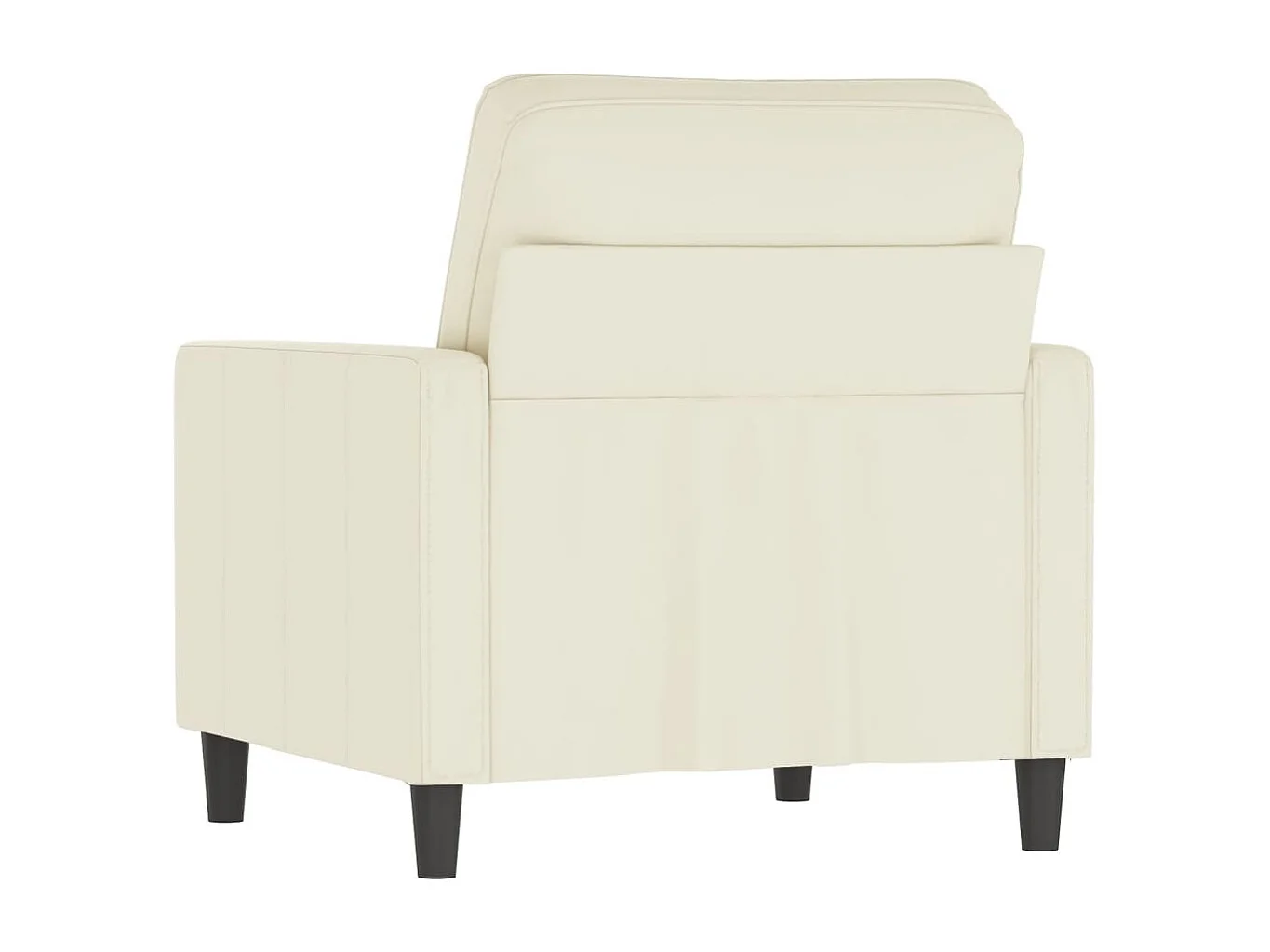 Fauteuil Crème 60 cm Velours