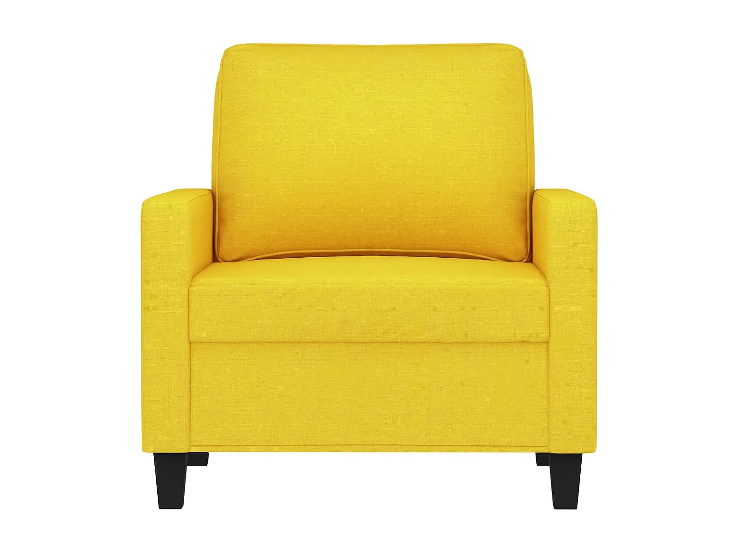 Poltrona 60 cm tecido amarelo-claro