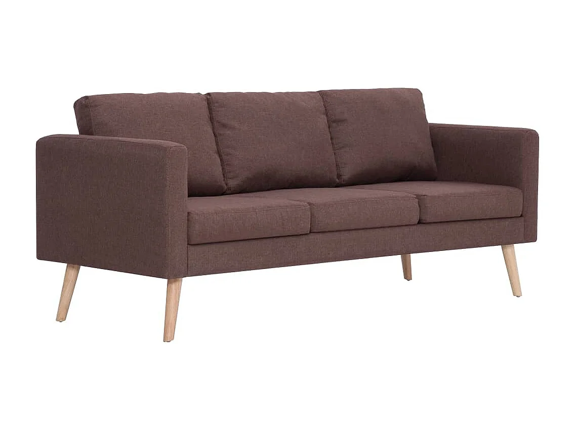 Ensemble de canapé 2 pcs tissu marron