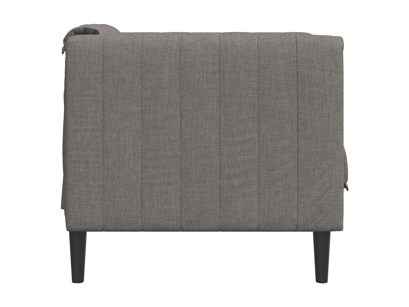 Sillón de tela gris taupe