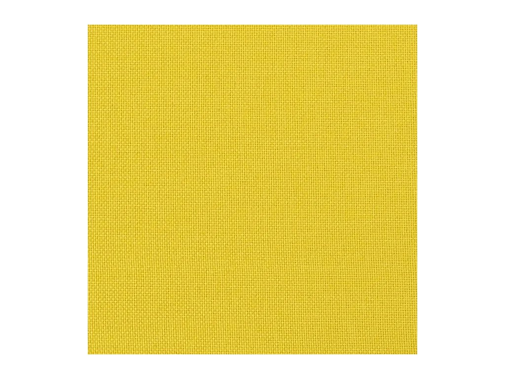 Canapé à 3 places avec repose-pieds Jaune clair 210 cm Tissu