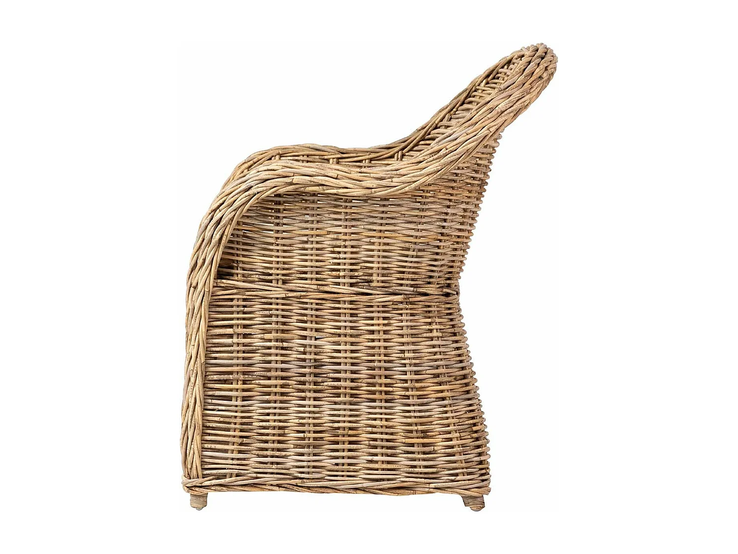 Butaca Con Cojin Beige Ratan Natural 60x57x85 Cm