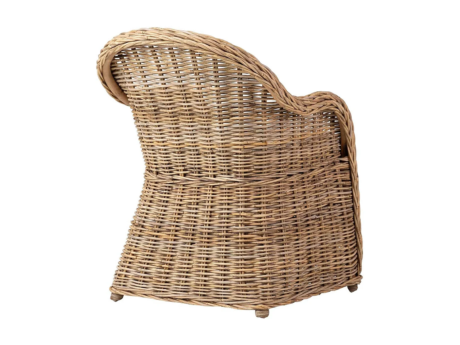 Butaca Con Cojin Beige Ratan Natural 60x57x85 Cm