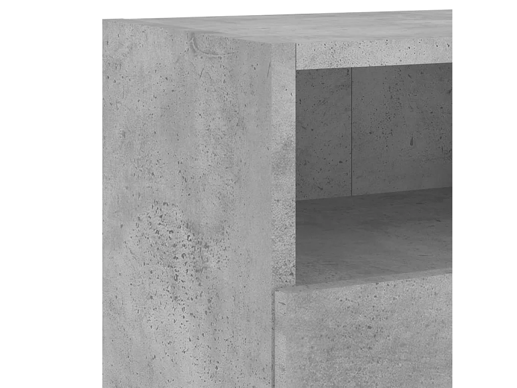 Mobili TV Muro 2pz Grigio Cemento 60x30x30 cm Legno Multistrato
