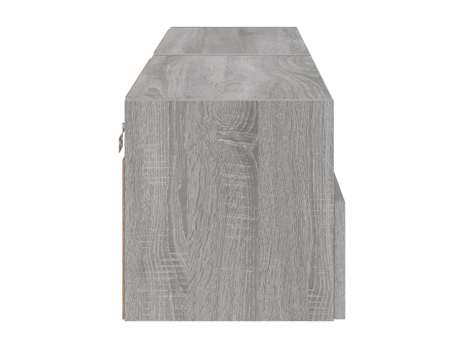 Mobili TV Muro 2pz Grigio Sonoma 60x30x30 cm Legno Multistrato