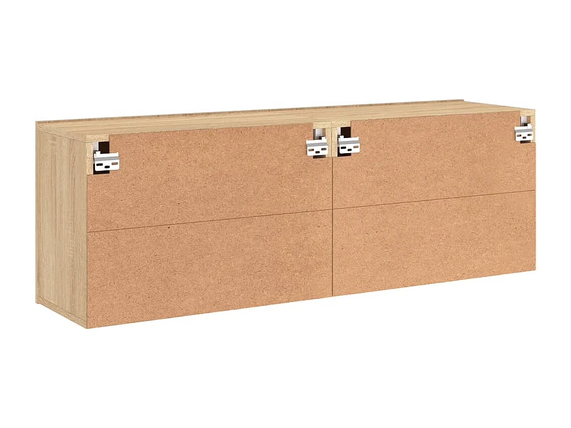 Meubles TV muraux 2 pcs chêne sonoma 60x30x41 cm
