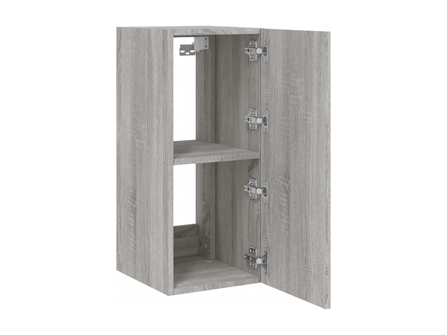 Muebles TV pared con luces LED 2 uds gris Sonoma 30,5x35x70 cm