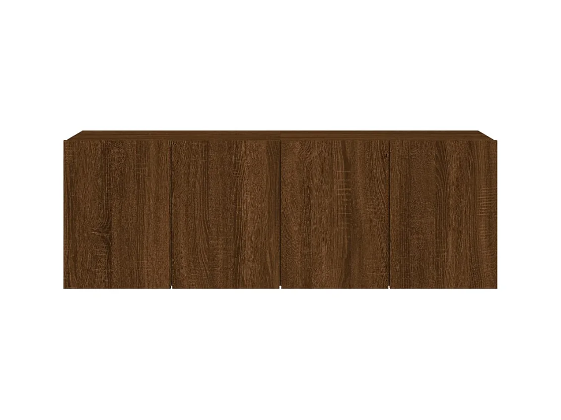 Meubles TV muraux 2 pcs chêne marron 60x30x41 cm