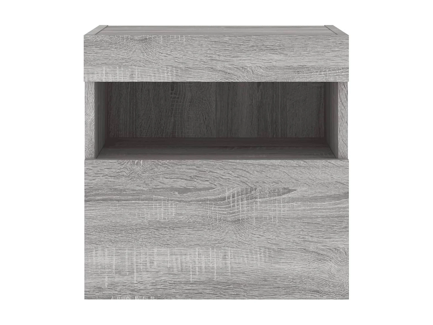 TV-Wandschränke mit LED-Leuchten 2 Stk. Grau Sonoma 40x30x40 cm